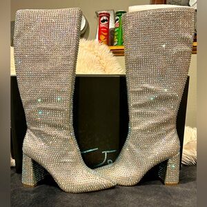 Betsey Johnson Farah Rhinestone Boots